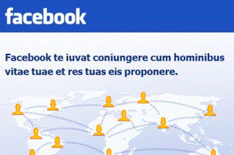 Facebook переведена пользователями сети на латынь и другие языки